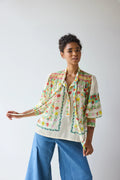 Smocked Tie Neck Hope for Flowers by Tracy Reece