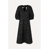 Stine Goya 3/4 Volume Sleeve Midi Dress in Anemone Jacquard