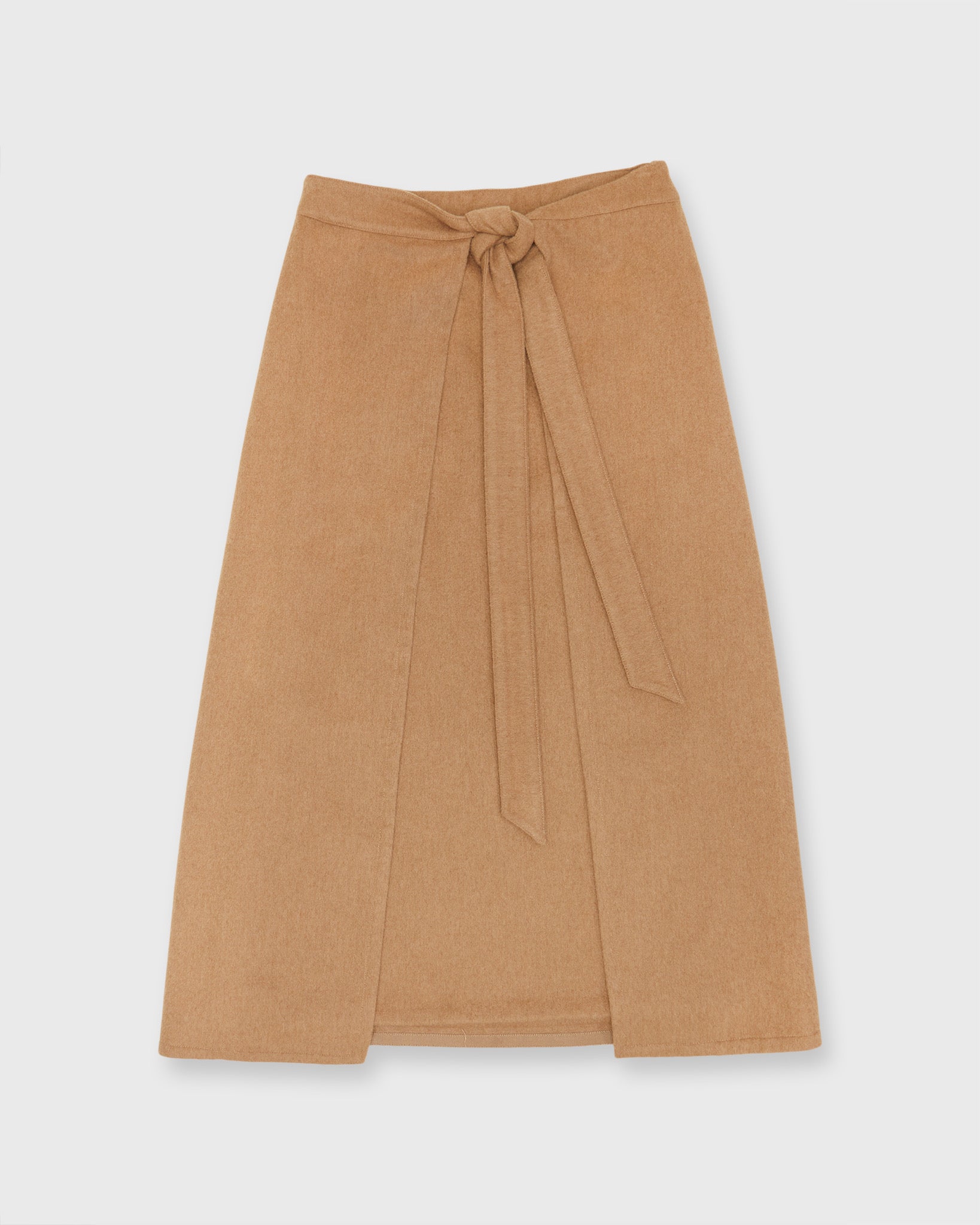Ann Mashburn Brooke Tie Skirt Camel Flannel