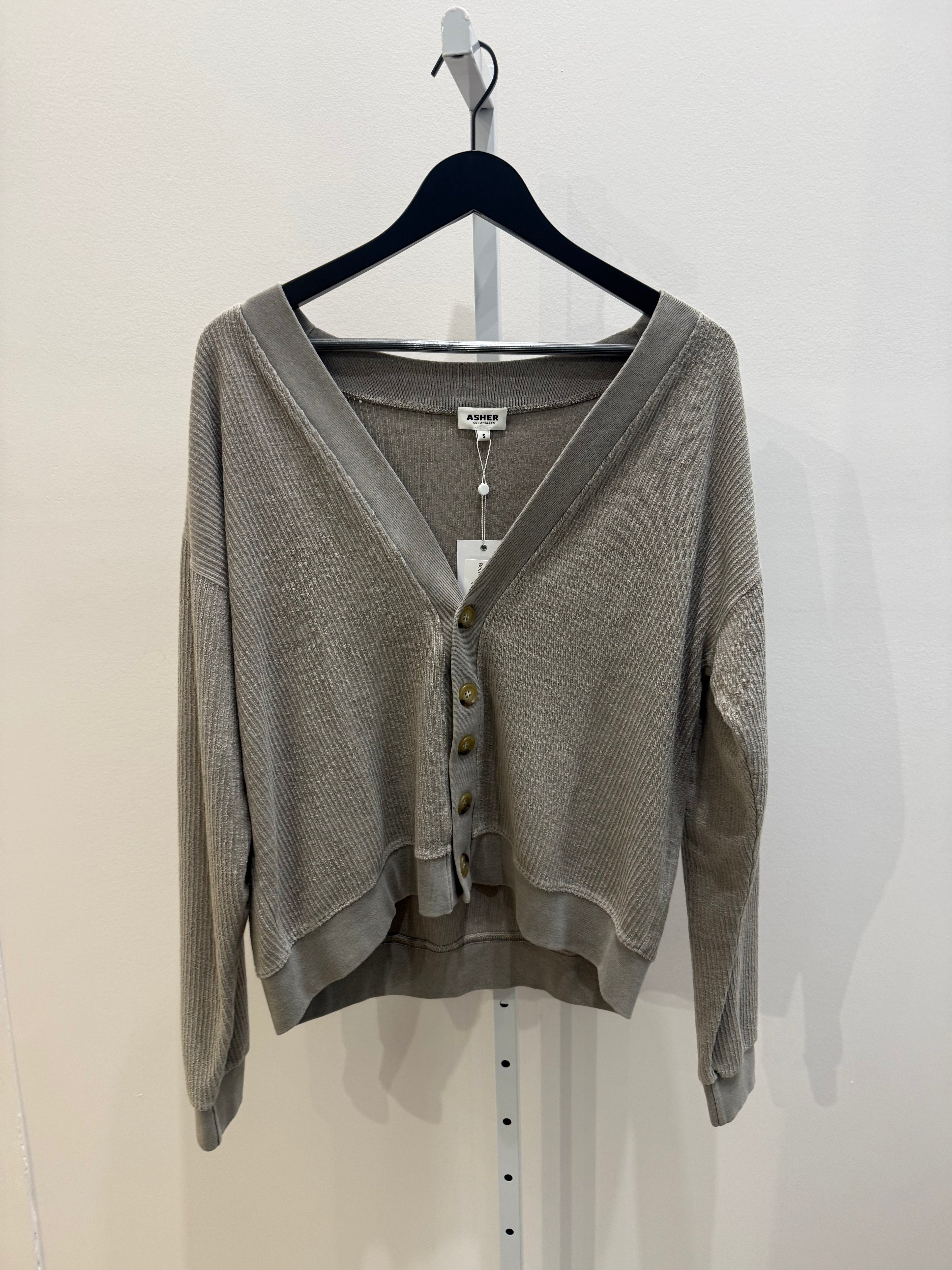 Beck Textured Cardigan ASHER