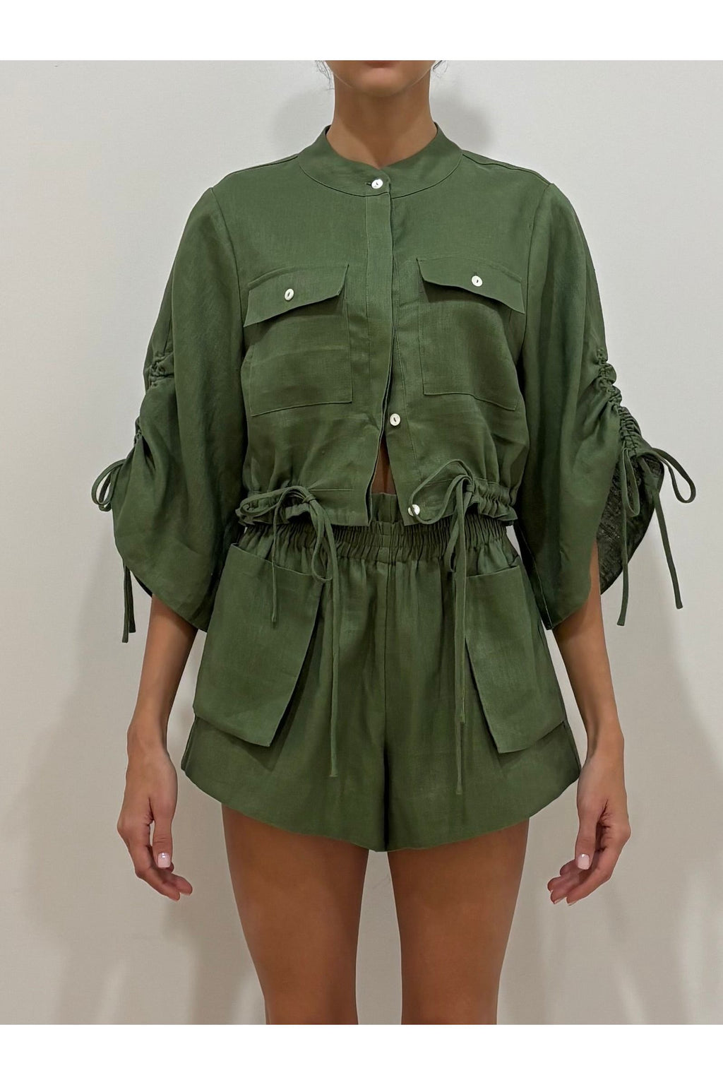 EVA TOP - SAGE HEVRON