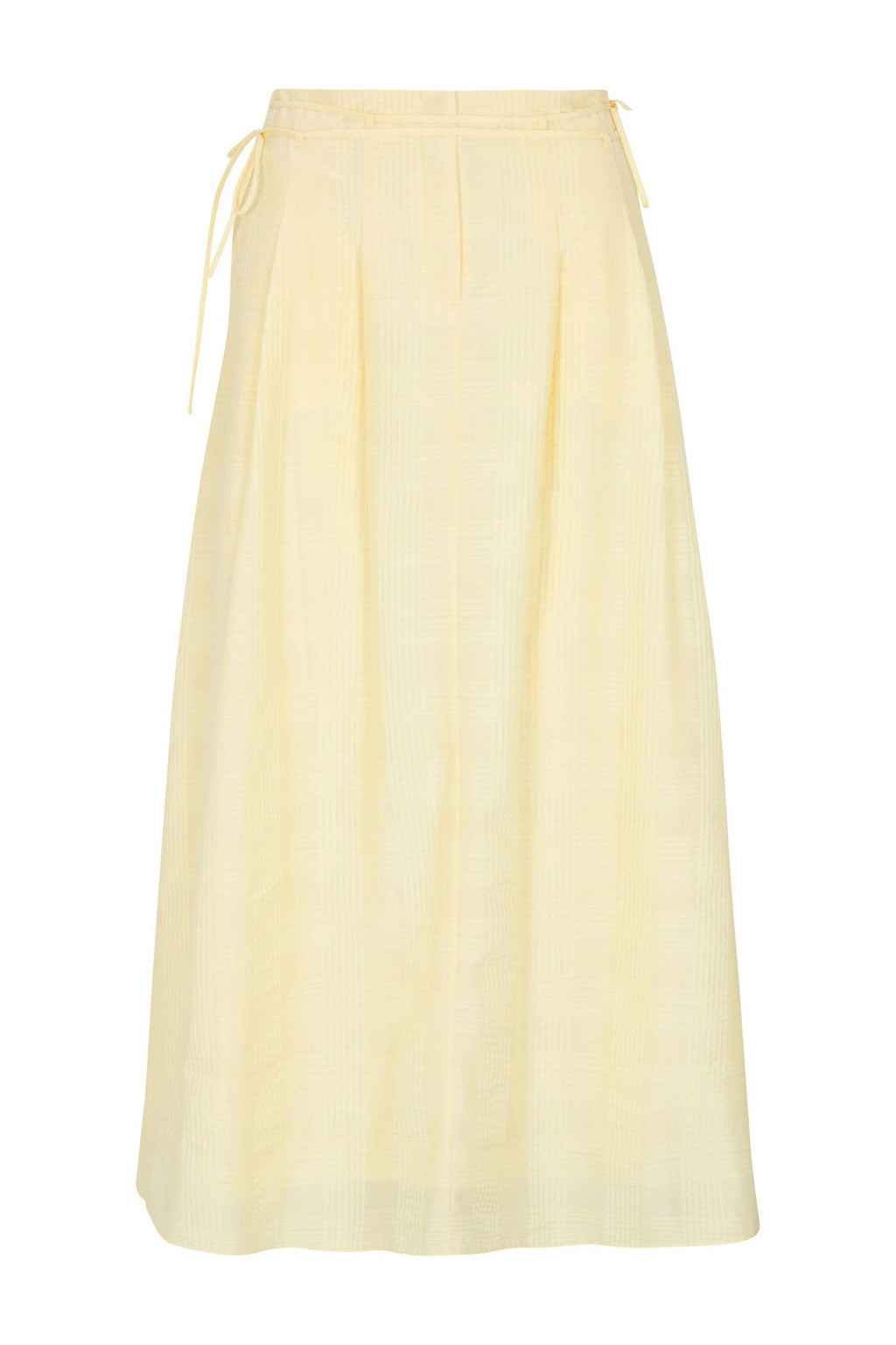 AMARIS SKIRT - BUTTER PLAID HEVRON