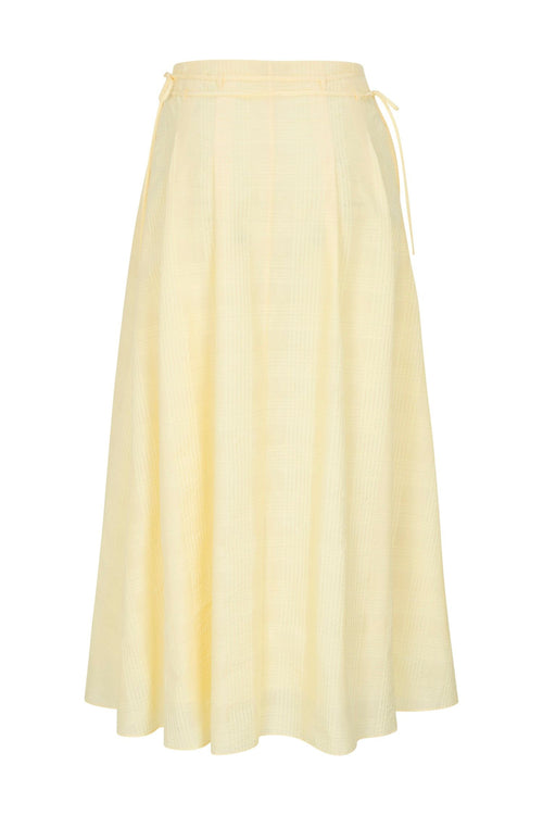 AMARIS SKIRT - BUTTER PLAID HEVRON