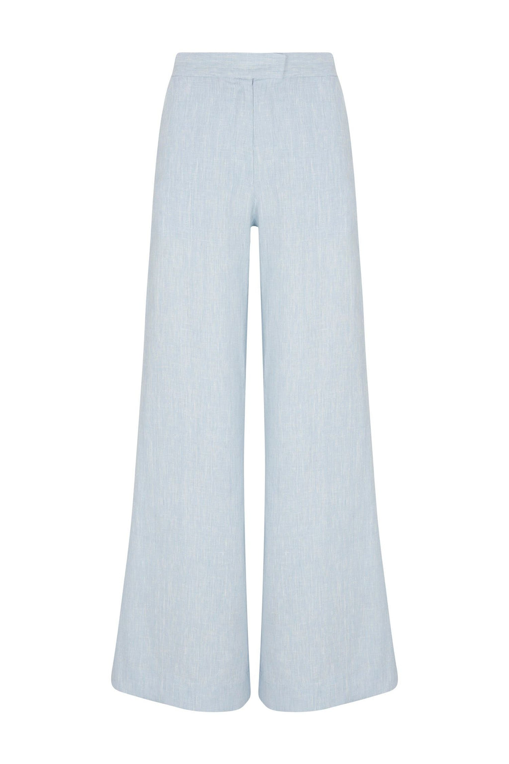 CAPRI PANT - SKY MELANGE HEVRON