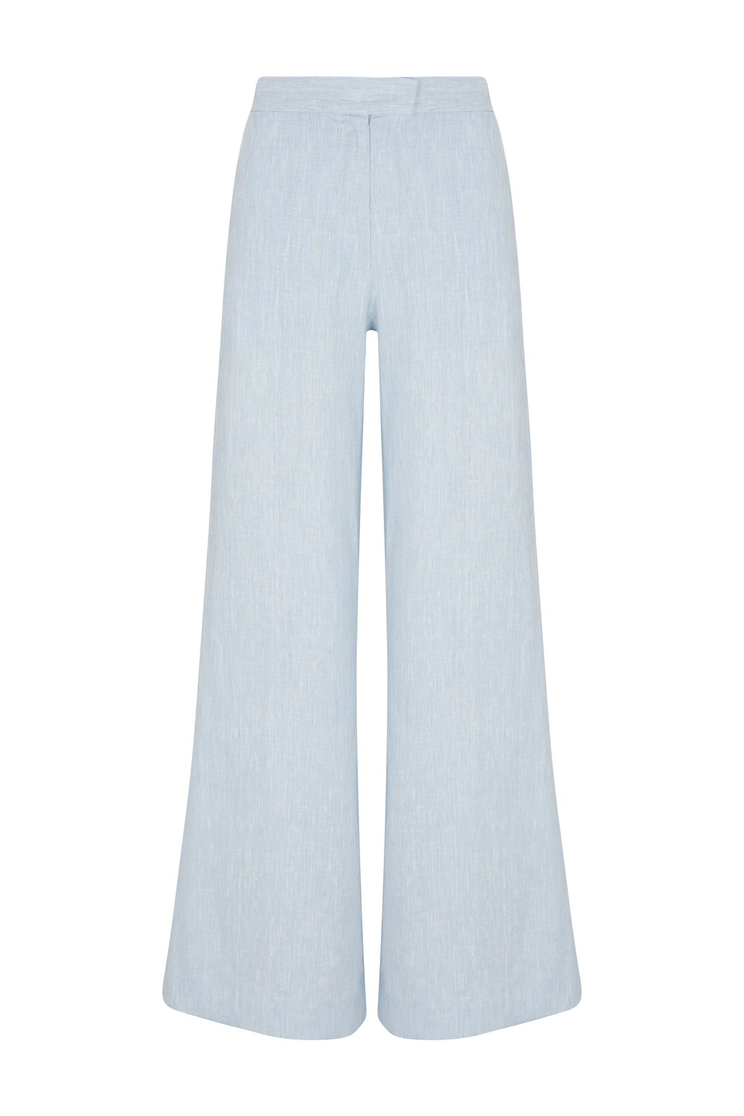 CAPRI PANT - SKY MELANGE HEVRON