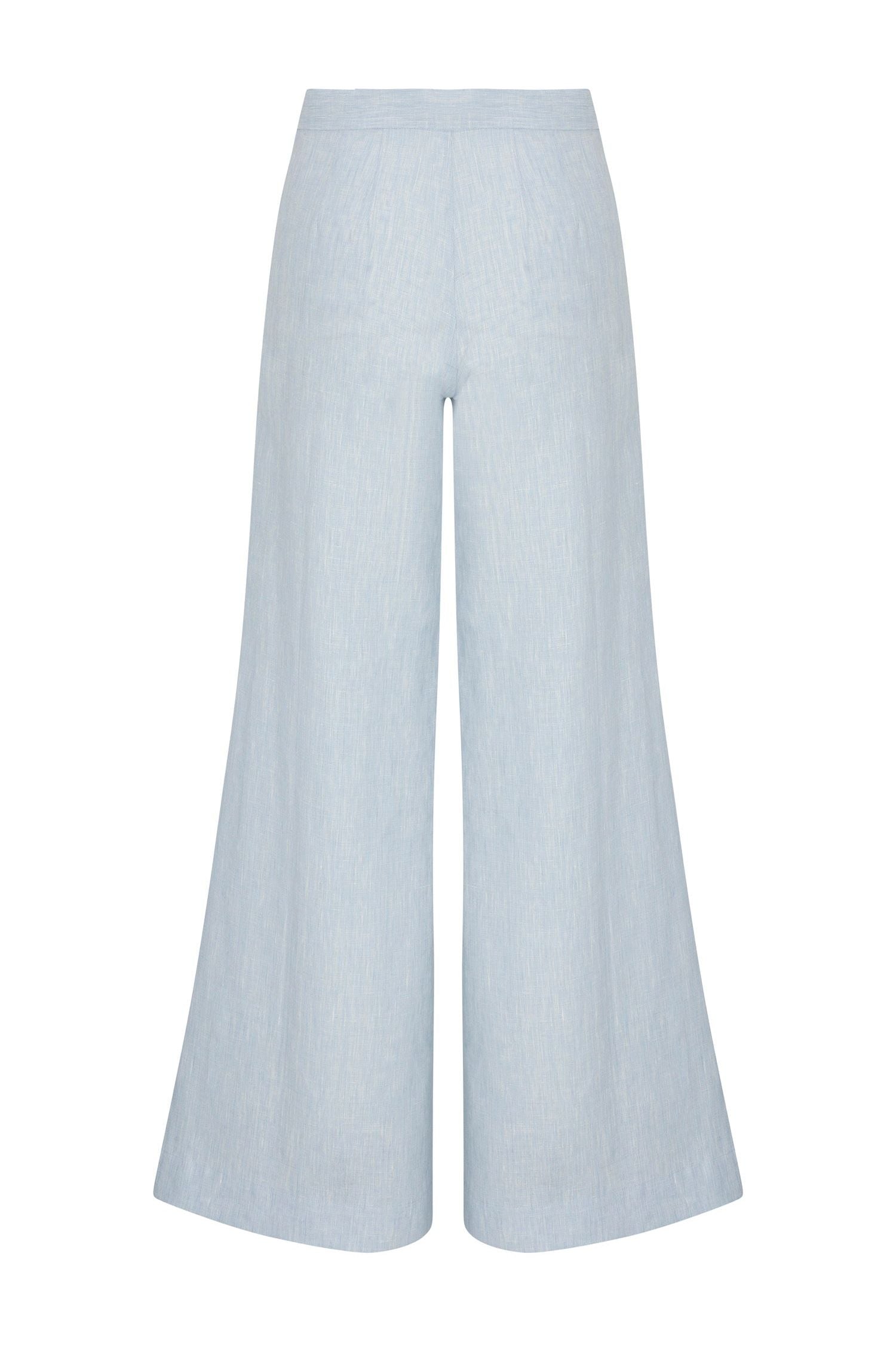 CAPRI PANT - SKY MELANGE HEVRON
