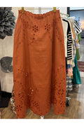 Eyelet Midi Skirt Annabo