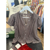 Millie Top Delphine Plaid