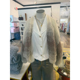 Mohair Lurex Mix Bomber Cardigan MAIAMI