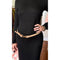 Black W. Kleinberg 7/8" Semi Matte Calf w Gold Clip Buckle Taupe