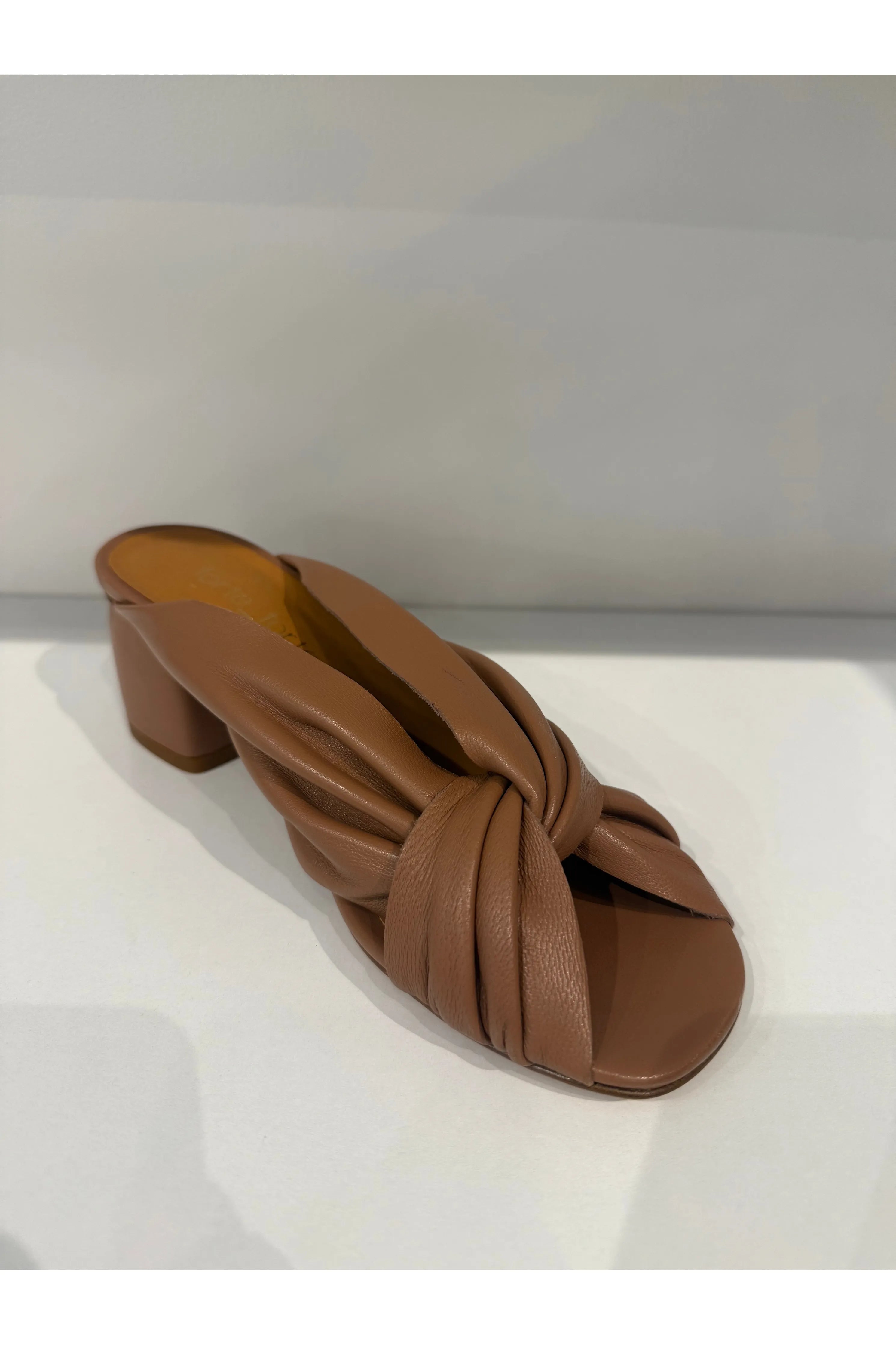 heeled nappa leather crossed sandals forte_forte