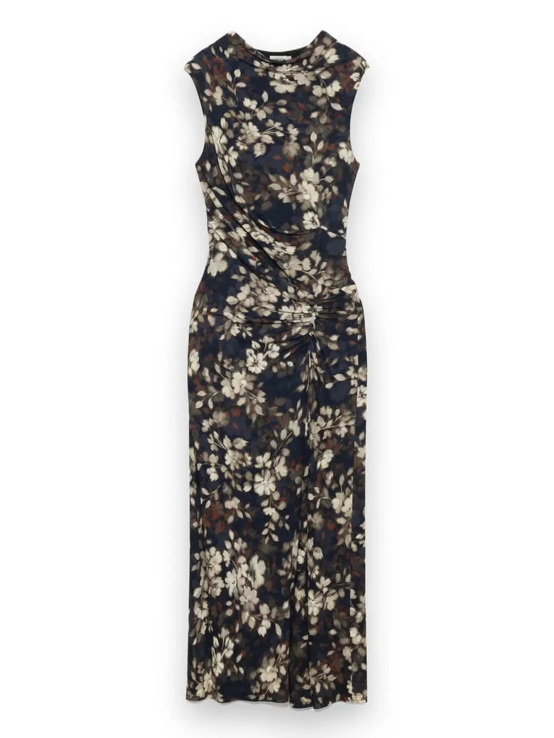 Acacia Draped Jersey Midi Dress