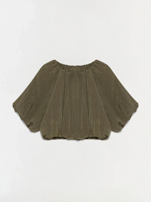 Anni Puff Sleeve Cropped Top Simkhai