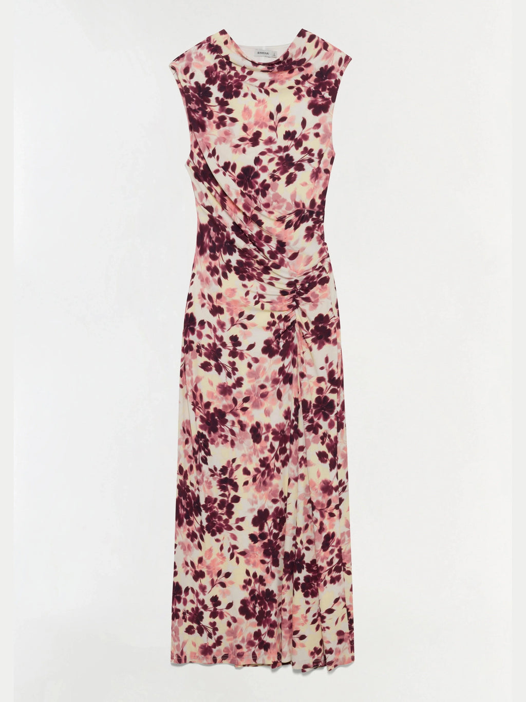 Acacia Draped Jersey Midi Dress Simkhai