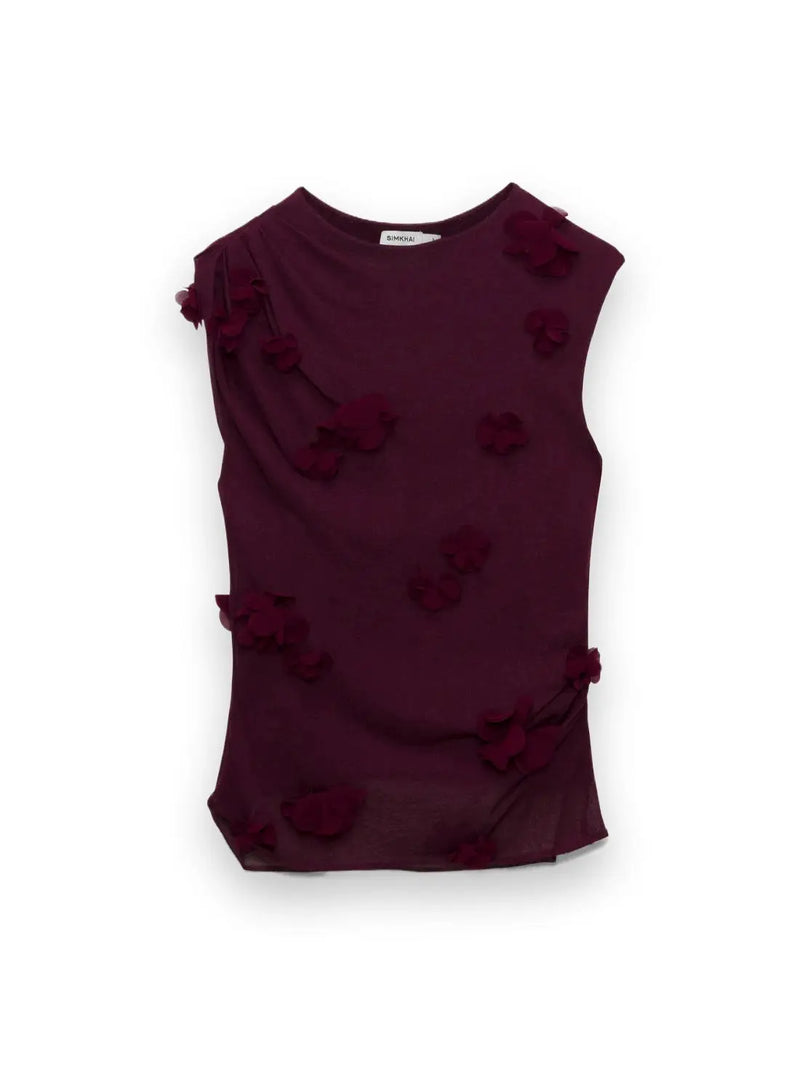 Tessa Floral Applique Top