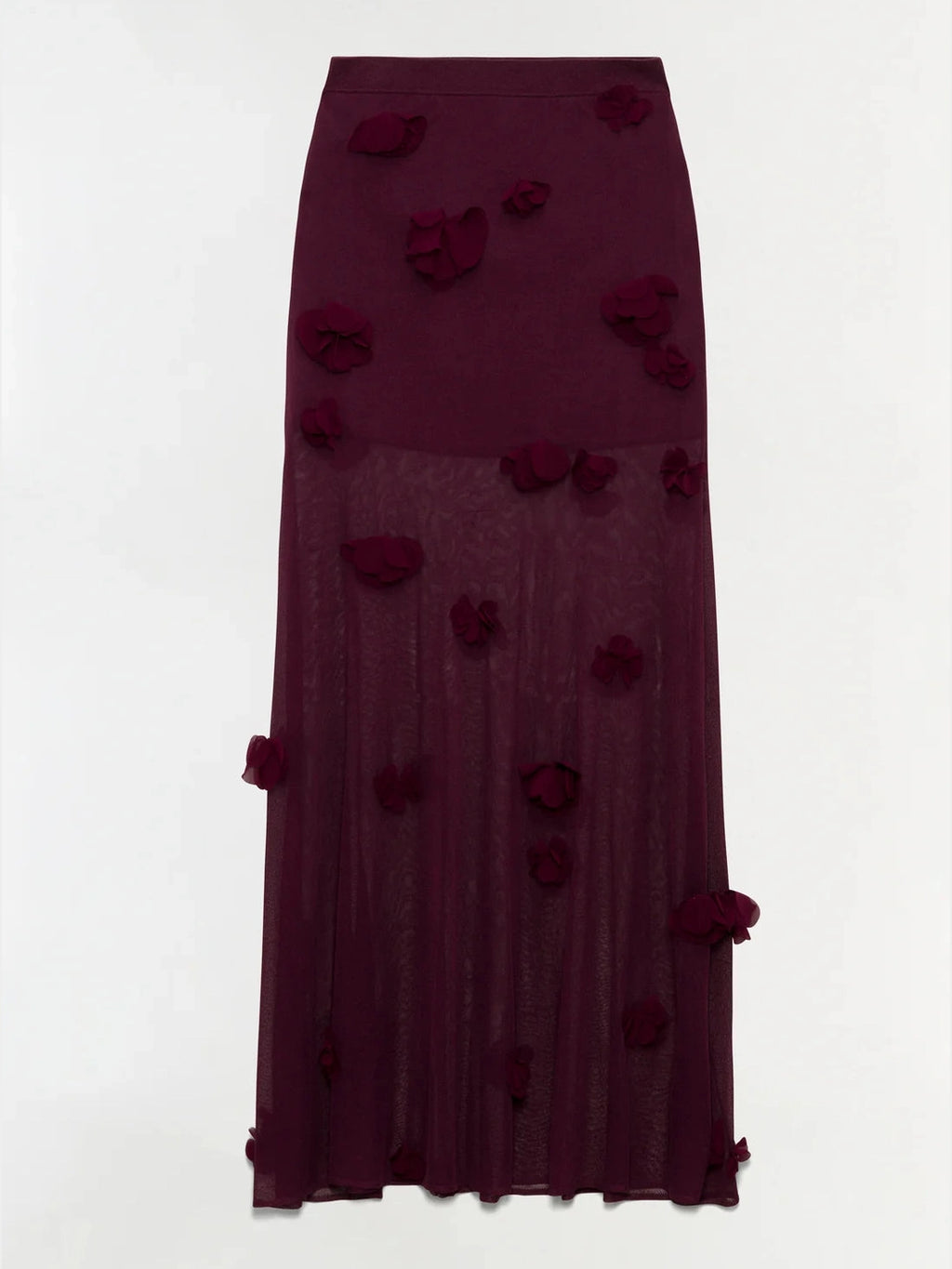 Cora Floral Applique Midi Skirt Simkhai