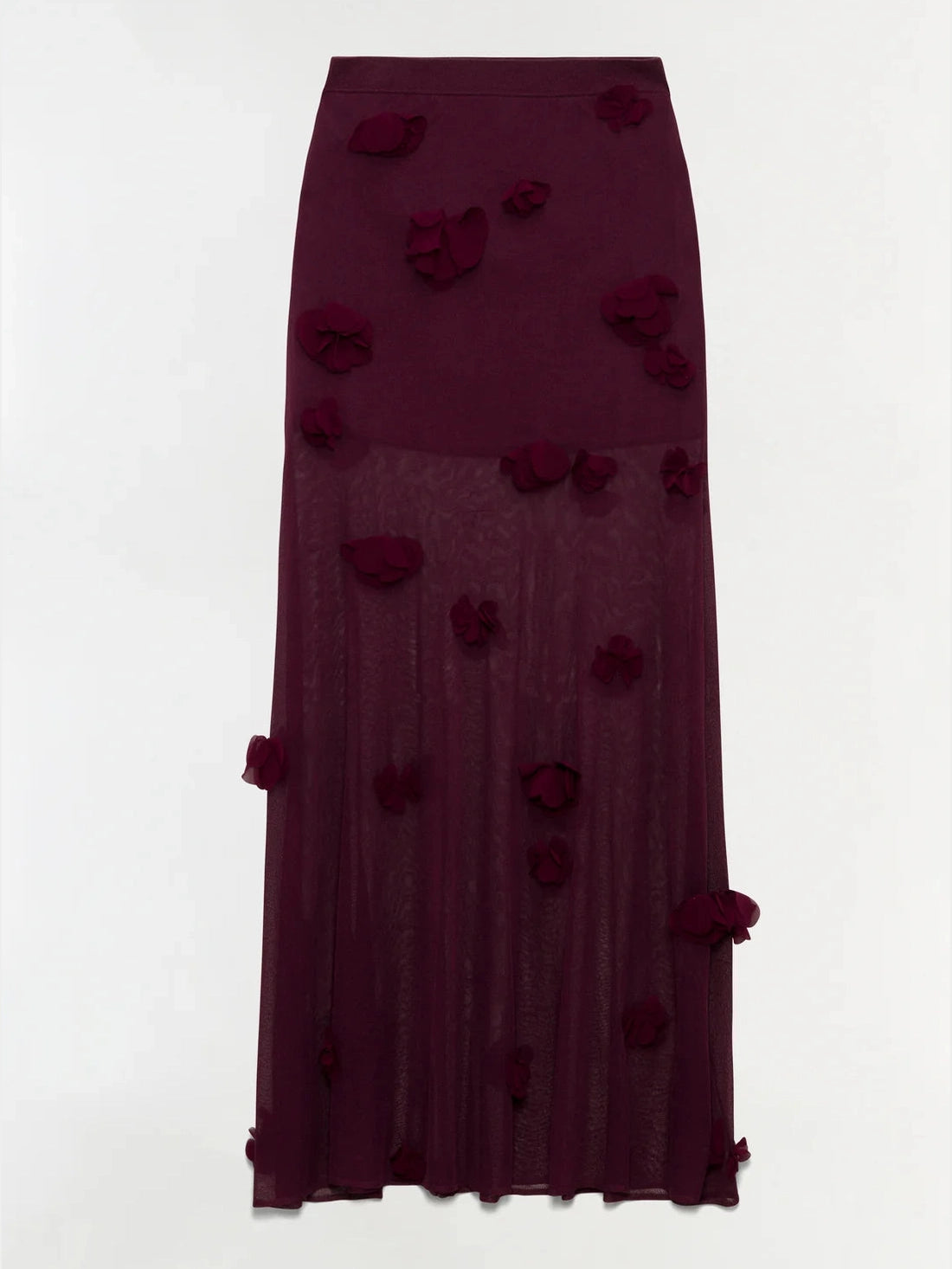 Cora Floral Applique Midi Skirt Simkhai