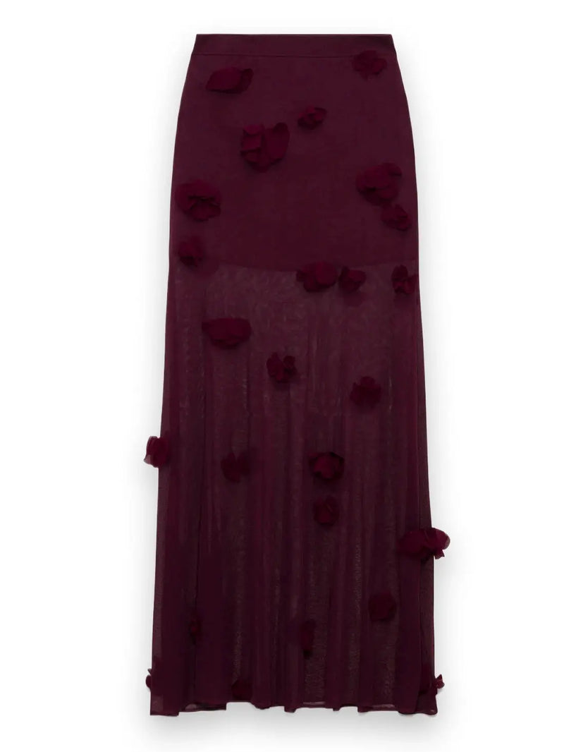 Cora Floral Applique Midi Skirt