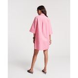 Frances Valentine Isla Pleated Mini Shirtdress