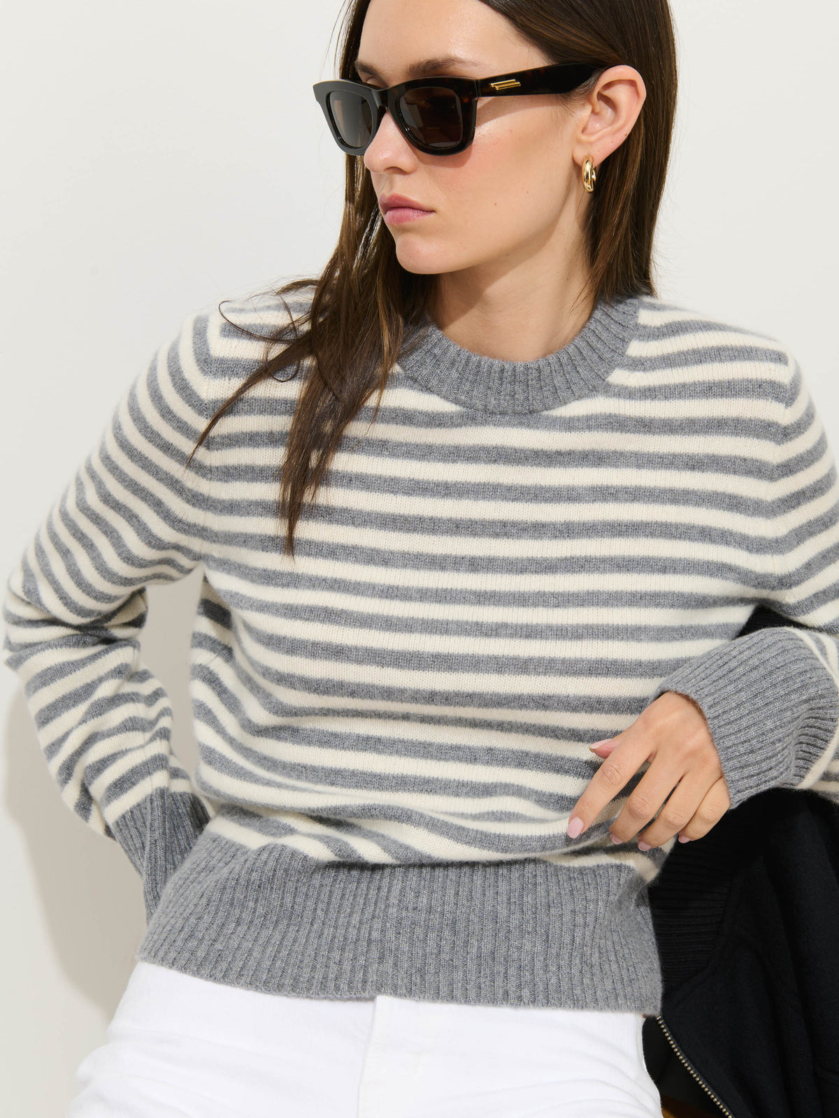 Marais Striped Sweater in Cashmere Alex Mill
