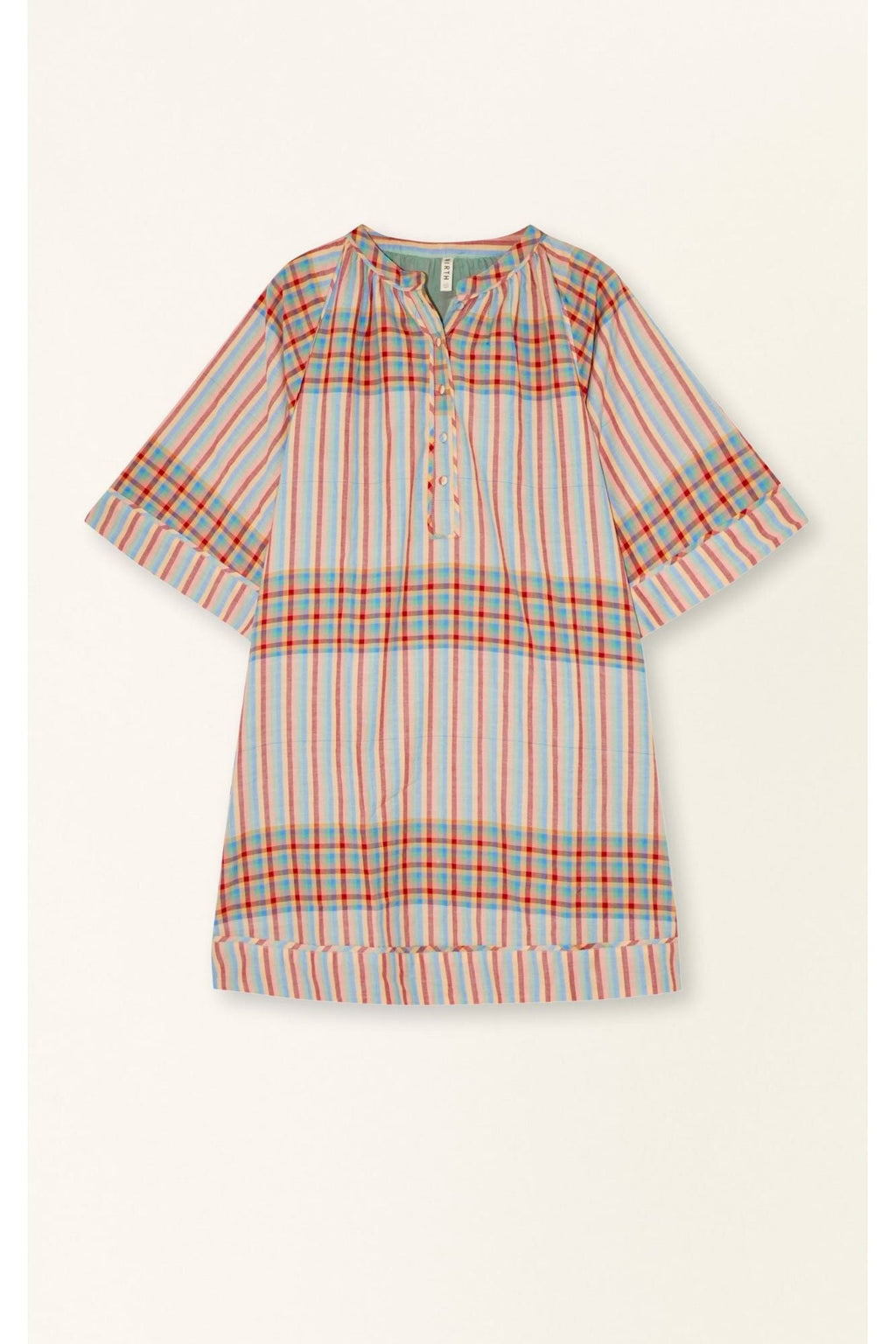 Faro Short Dress in Campfire Plaid MIRTH