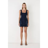 JASMINE DENIM MINI DRESS Hansen & Gretel