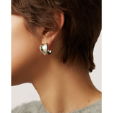 Jenny Bird Chunky Doune Hoops Silver