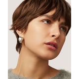 Jenny Bird Chunky Doune Hoops Silver
