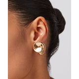 Jenny Bird Rio Button Earrings Gold