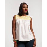 Frances Valentine Jess Floral Embroidery Top