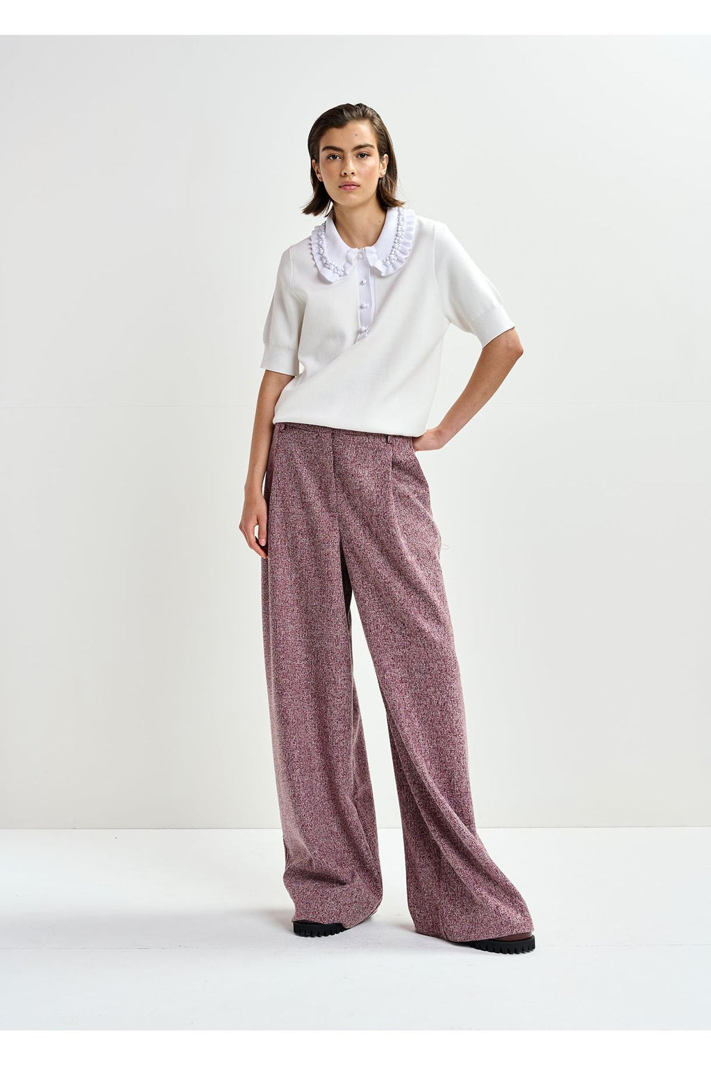 JEWELRY EMBROIDERED KNIT POLO ESSENTIEL ANTWERP