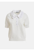JEWELRY EMBROIDERED KNIT POLO ESSENTIEL ANTWERP