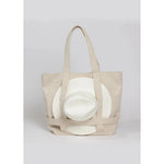 Light Gray Hat Attack The Original Canvas Traveler Bag Natural