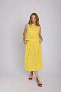 The Fenice skirt in yellow Leledebaltzac