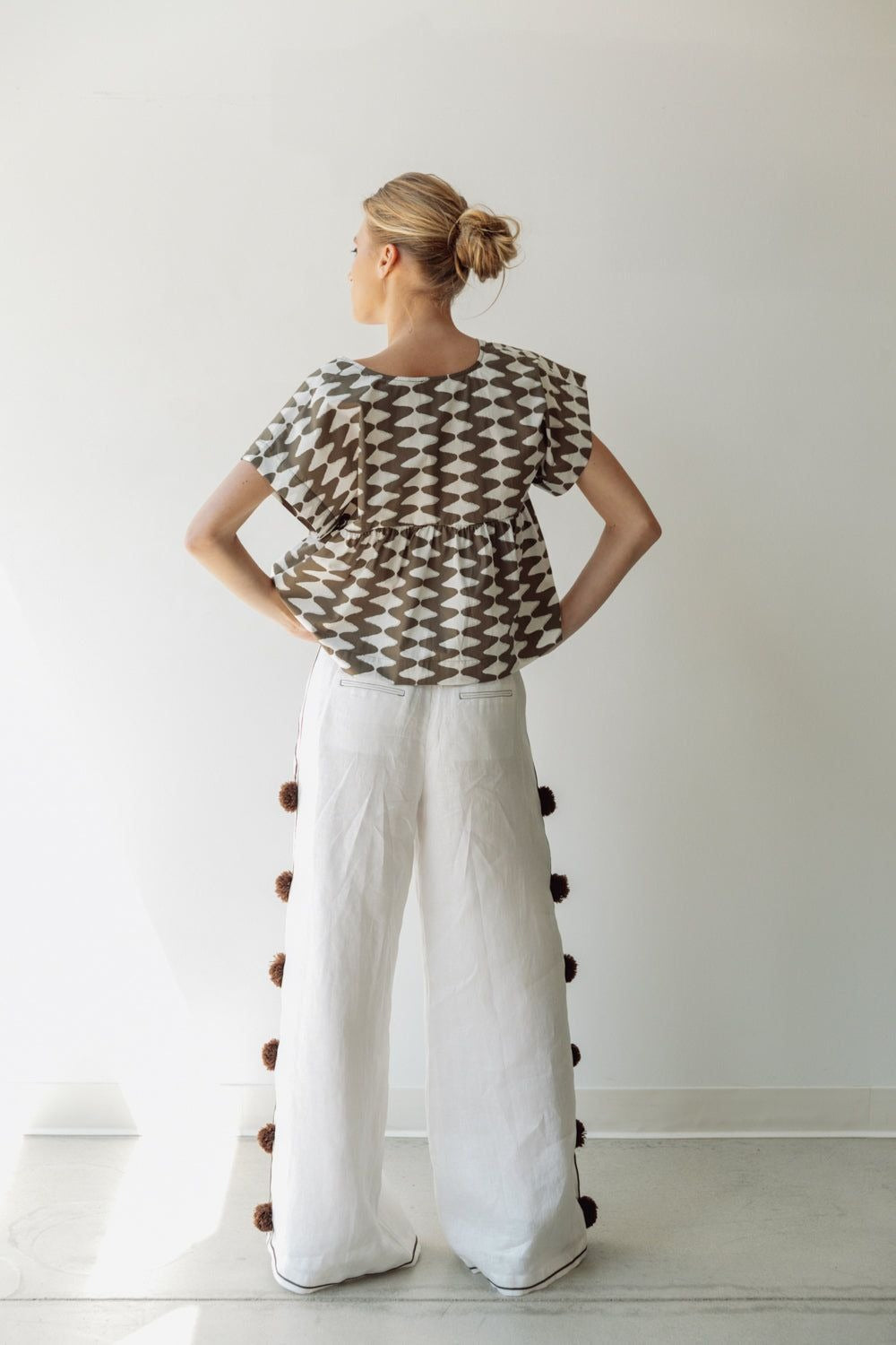 Square Neck Blouse Hope for Flowers by Tracy Reece