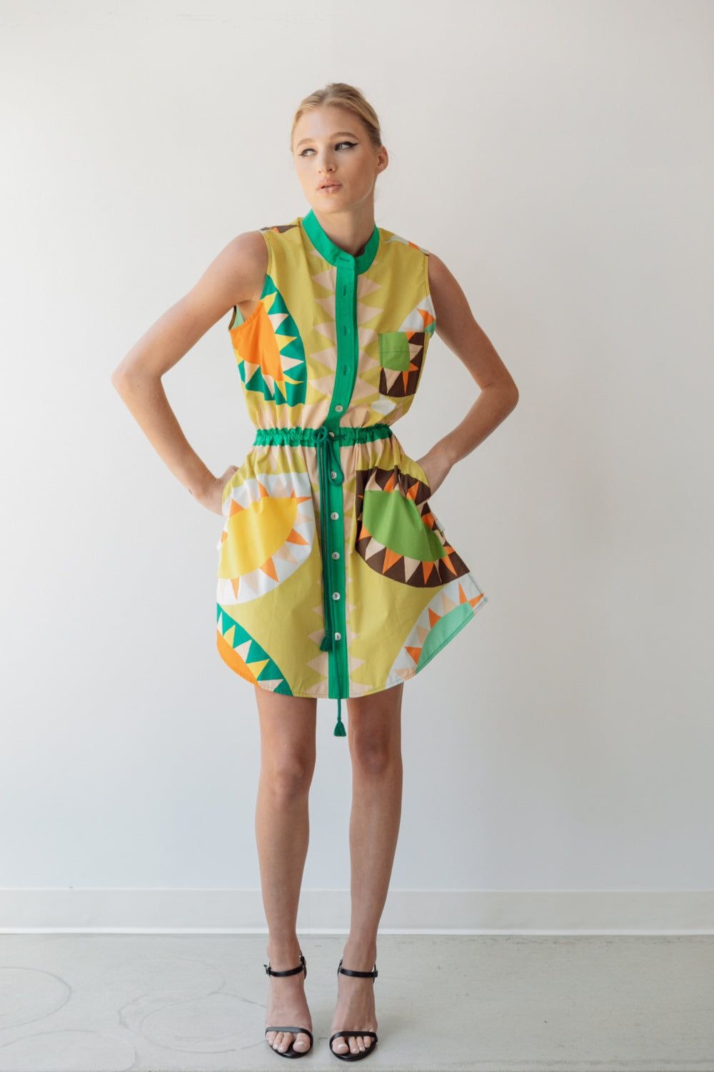 Sleeveless Shirtdress Hope for Flowers by Tracy Reece