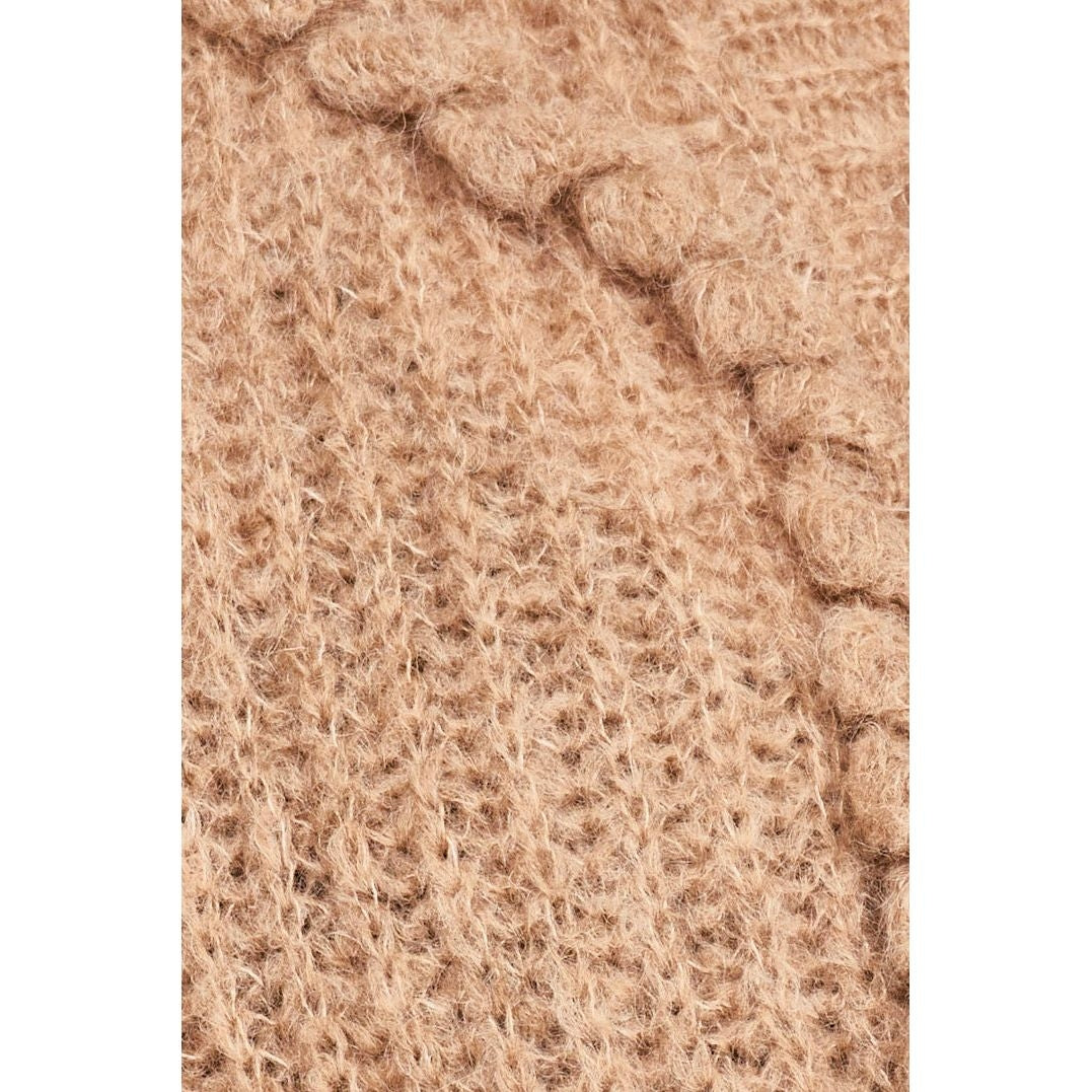 Moritz Embroidered Cardigan in Brownie