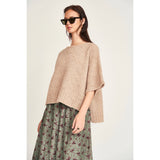 Fez Boucle Top in Graham Cracker