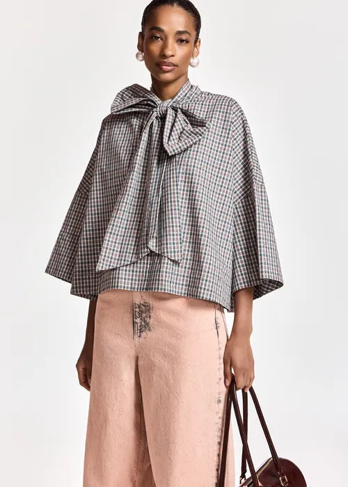 Kefir Pussy Bow Tie Top ESSENTIEL ANTWERP