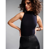 Ballet Mockneck Sleeveless Bodysuit Commando