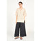 White Smoke Adelaide Pointelle Knit Top in Shell
