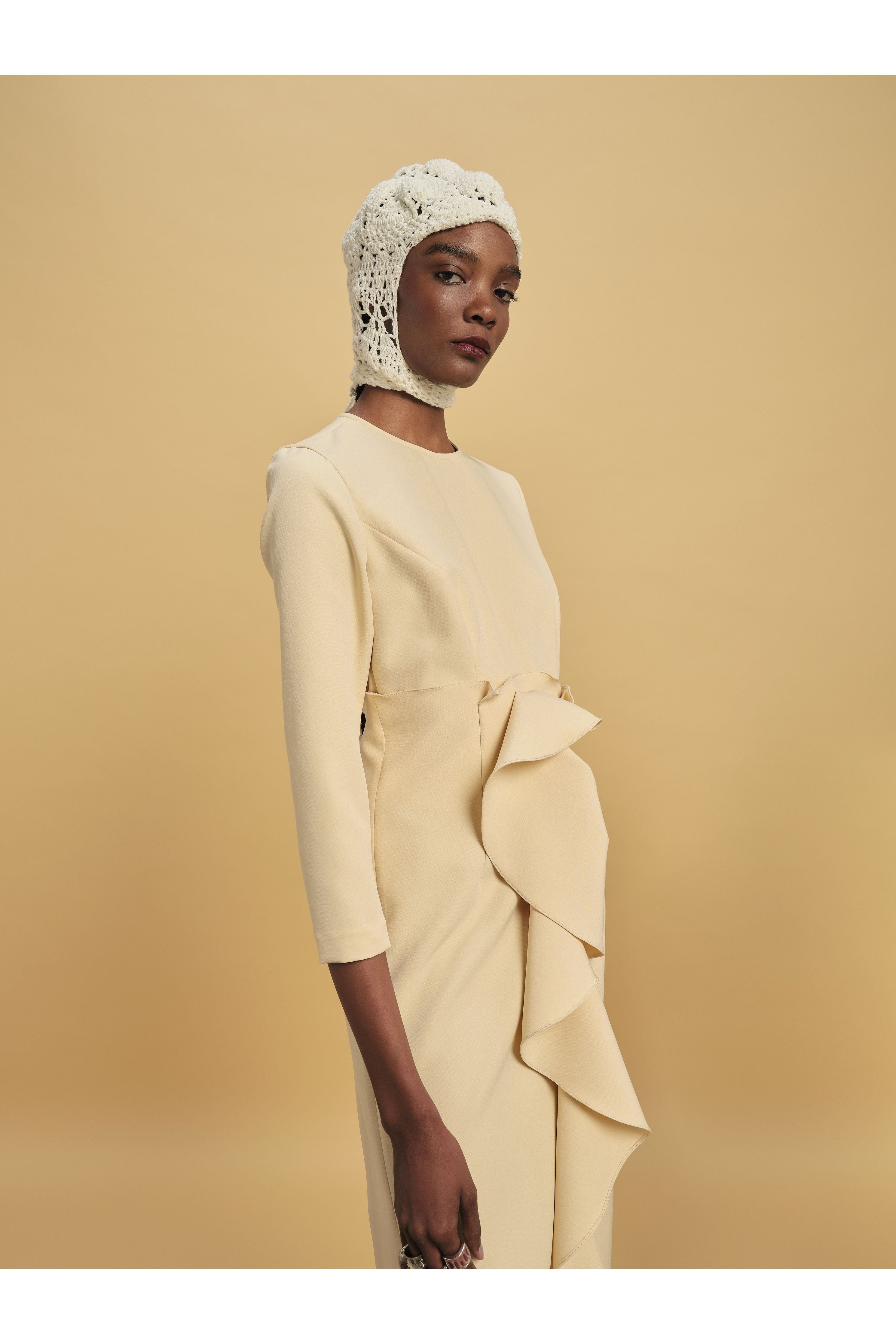 GENZEBE DRESS BUTTER CREPE Kika Vargas