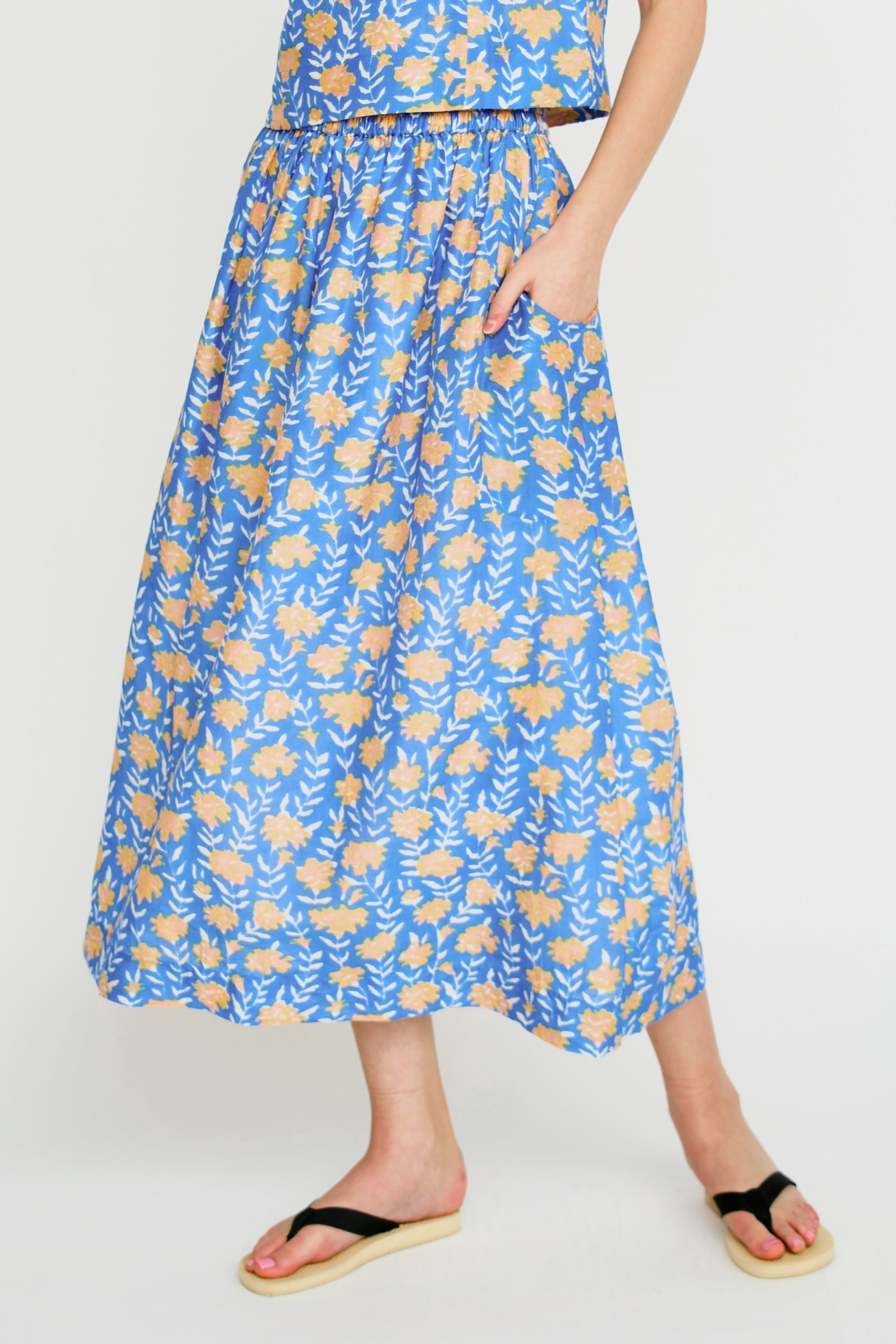 Verona Skirt in Tangerine Carnation MIRTH