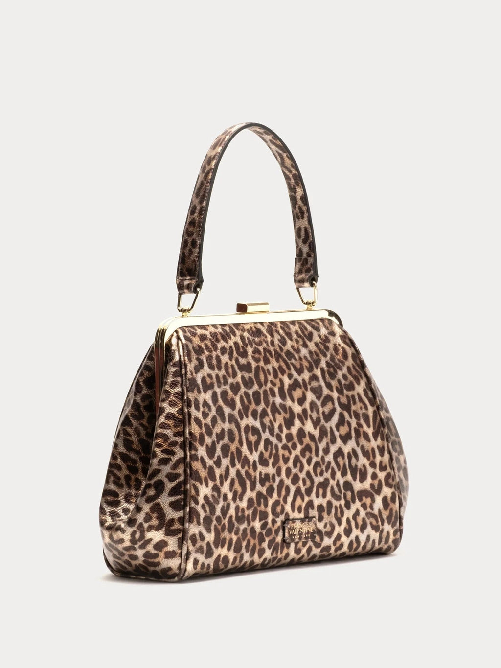 Katherine Frame Bag Metallic Leopard Leather Multi OS Frances Valentine
