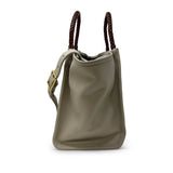 Dim Gray Mini Tote - Chalk Lazer Criss Cross