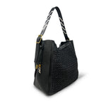 Dark Slate Gray Cowdray Hobo - Black Mesh