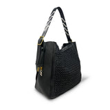 Dark Slate Gray Cowdray Hobo - Black Mesh
