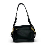 Light Gray Mini Rough Night Crossbody - Black Mesh