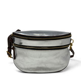 Dark Gray Inez Belt Bag - Metallic Twill
