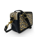 Lavender Amberleigh Crossbody - Woven Zigzag